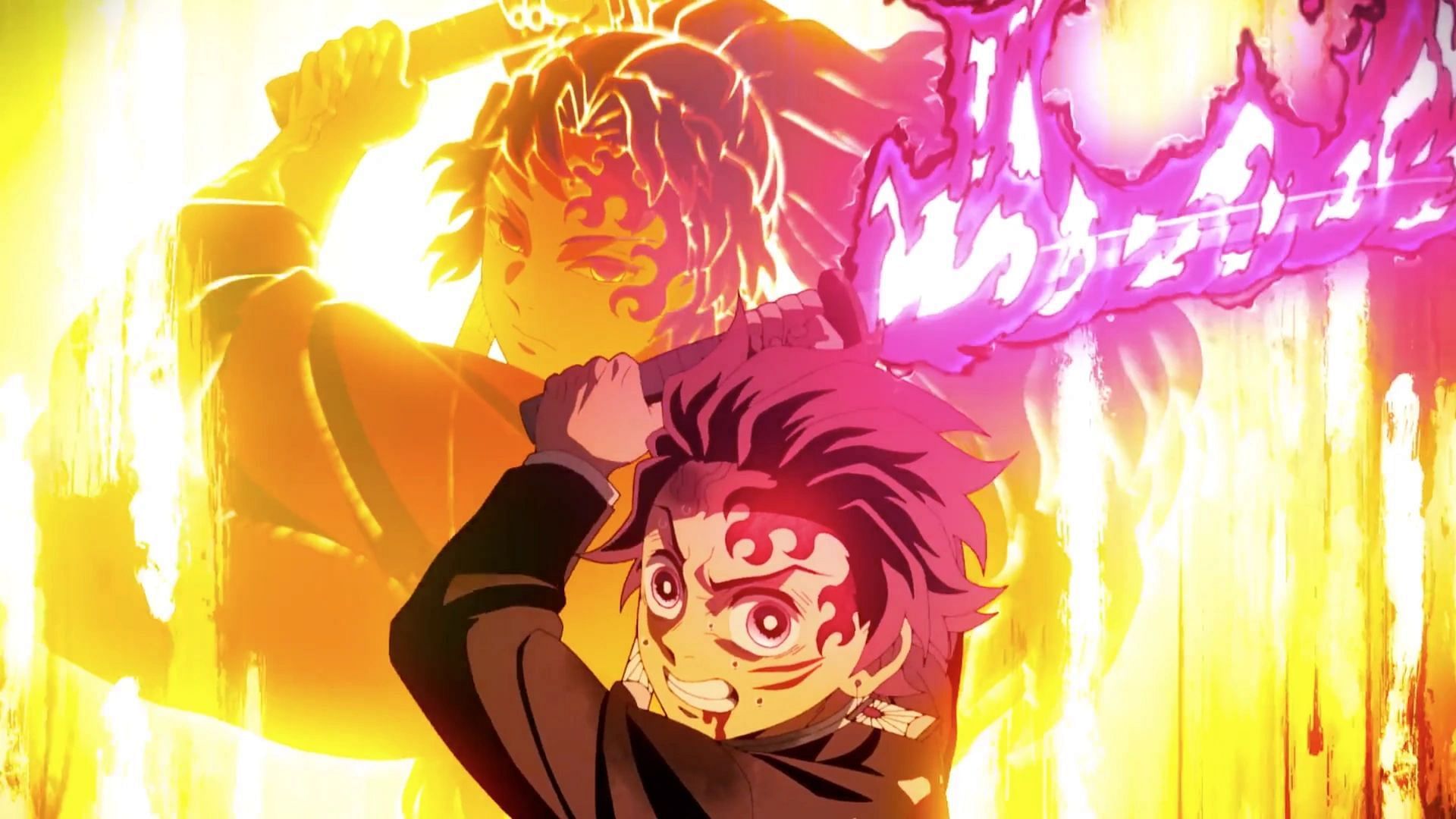 Tanjiro is one of the few characters to work with both humans and demons (Image via Ufotable)