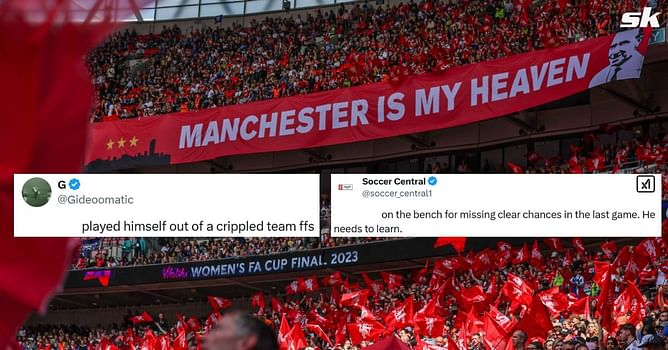 "Played himself out of a crippled team", "He needs to learn" - Manchester United fans react as 20-year-old star dropped to bench for Everton clash