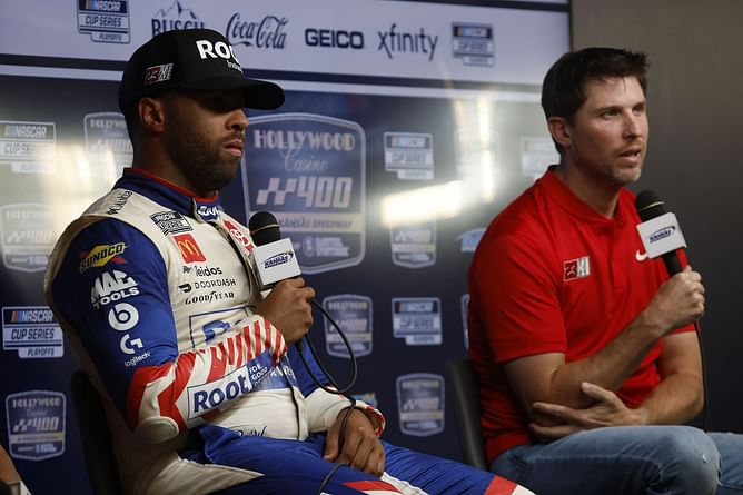 “He’s Chad Knaus, Chris Gabehart, Cliff Daniels type”: 23XI Racing co-owner Denny Hamlin hails Bubba Wallace’s new crew chief