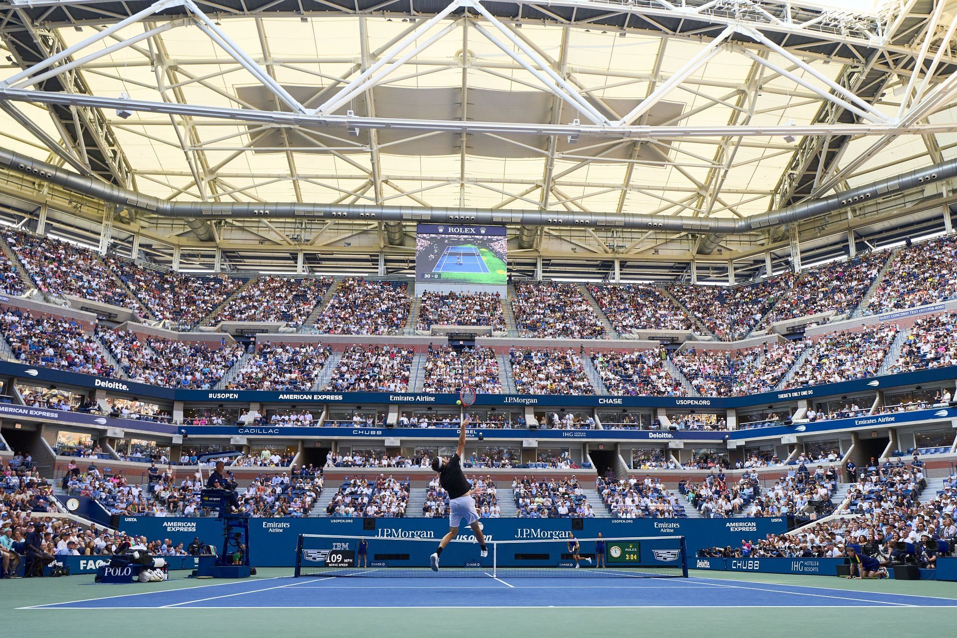 Arthur Ashe Stadium during the 2024 US Open - Source: Getty