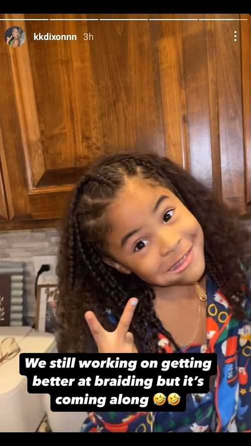 KK Dixon posts a clip of her daughter Kaari Morant. Credit: Dixon/IG