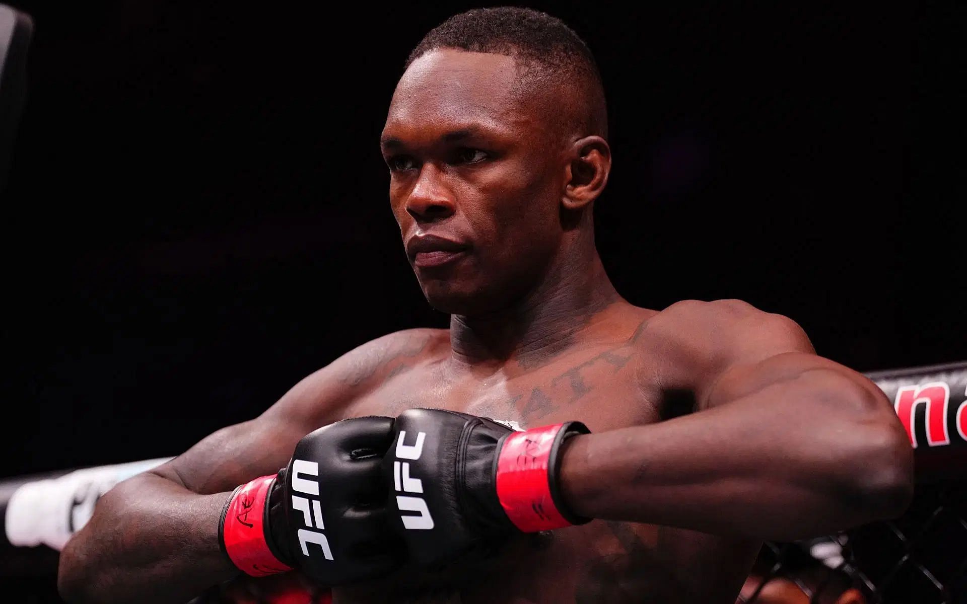 Israel Adesanya (pictured) called out by former opponent for trilogy following KO loss at UFC Saudi Arabia [Image courtesy: Getty Images]