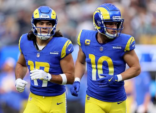 Puka Nacua, left, Cooper Kupp, right, during Buffalo Bills v Los Angeles Rams - Source: Getty