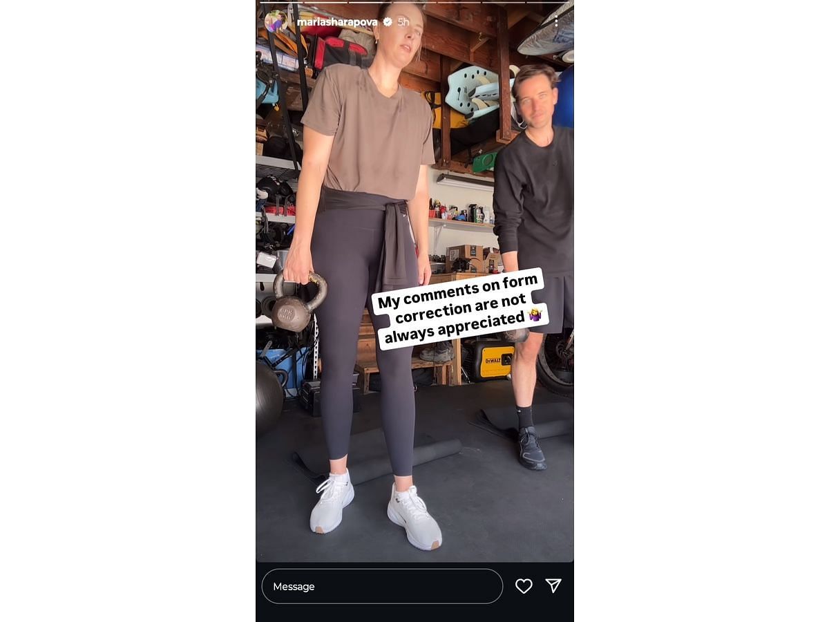 Maria Sharapovas&rsquo; Instagram story (@mariasharapova)