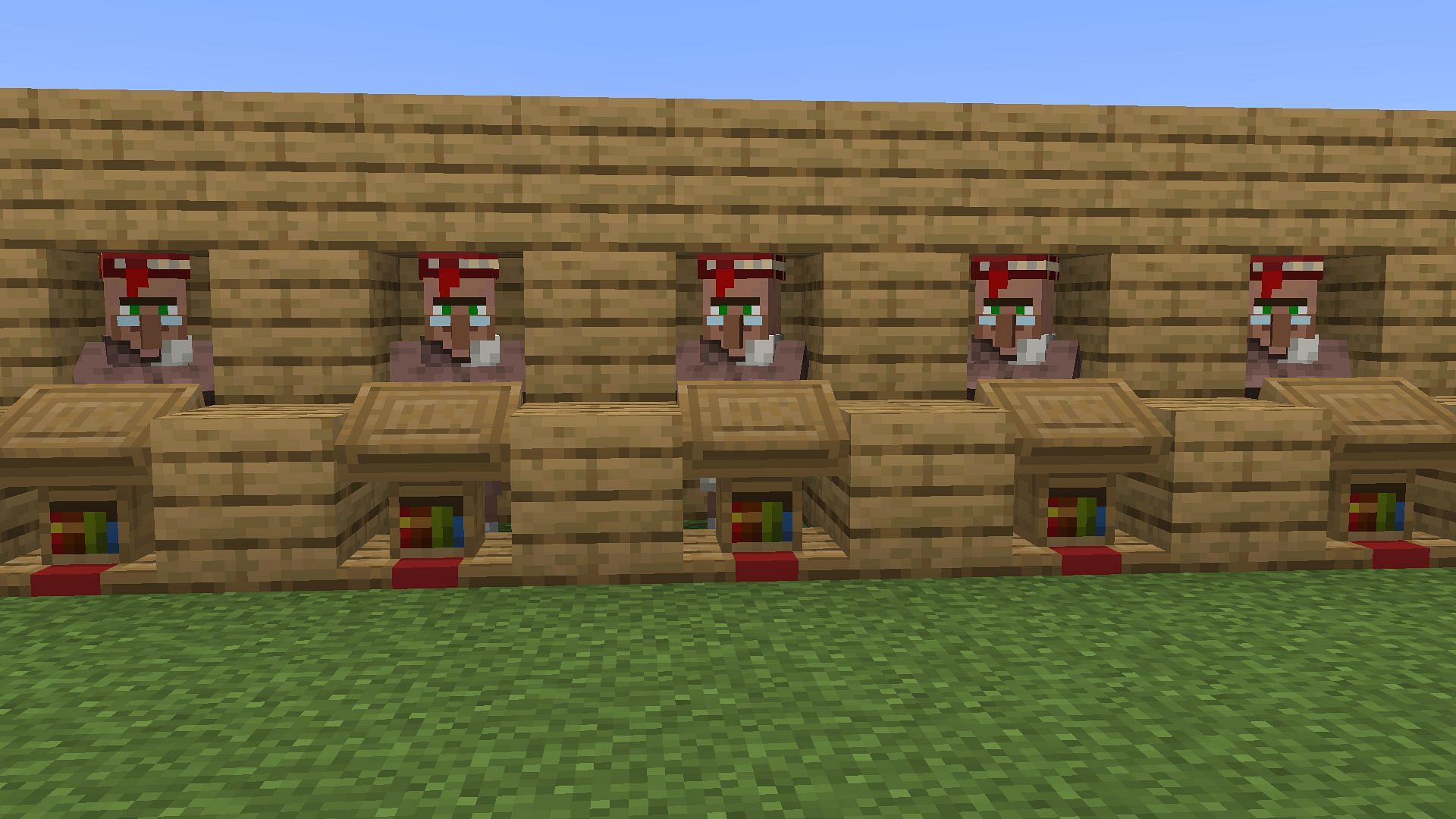 Players can use librarian villagers to specifically get the enchantments they want (Image via Mojang Studios)