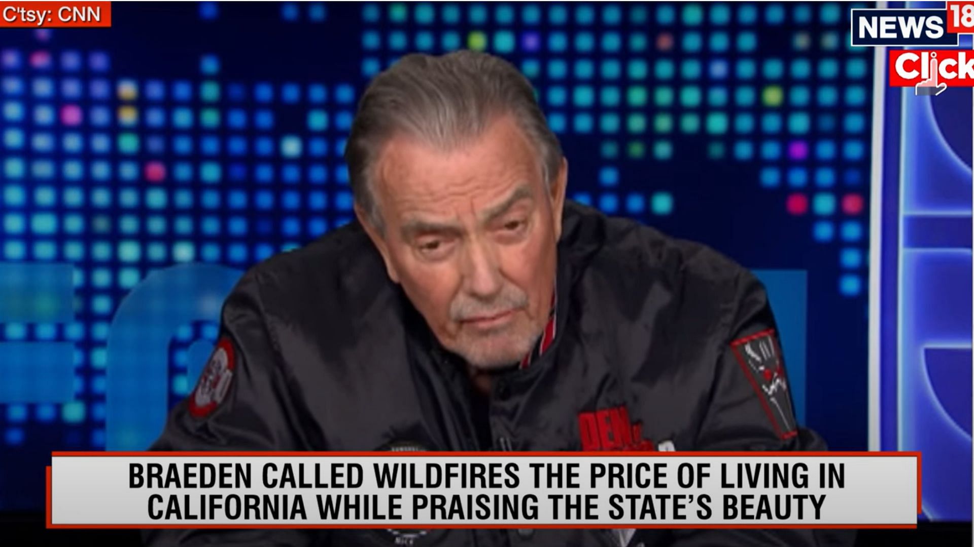 Eric Braeden spoke to CNN about the LA wildfires (Image via YouTube/@CNN_News 18)