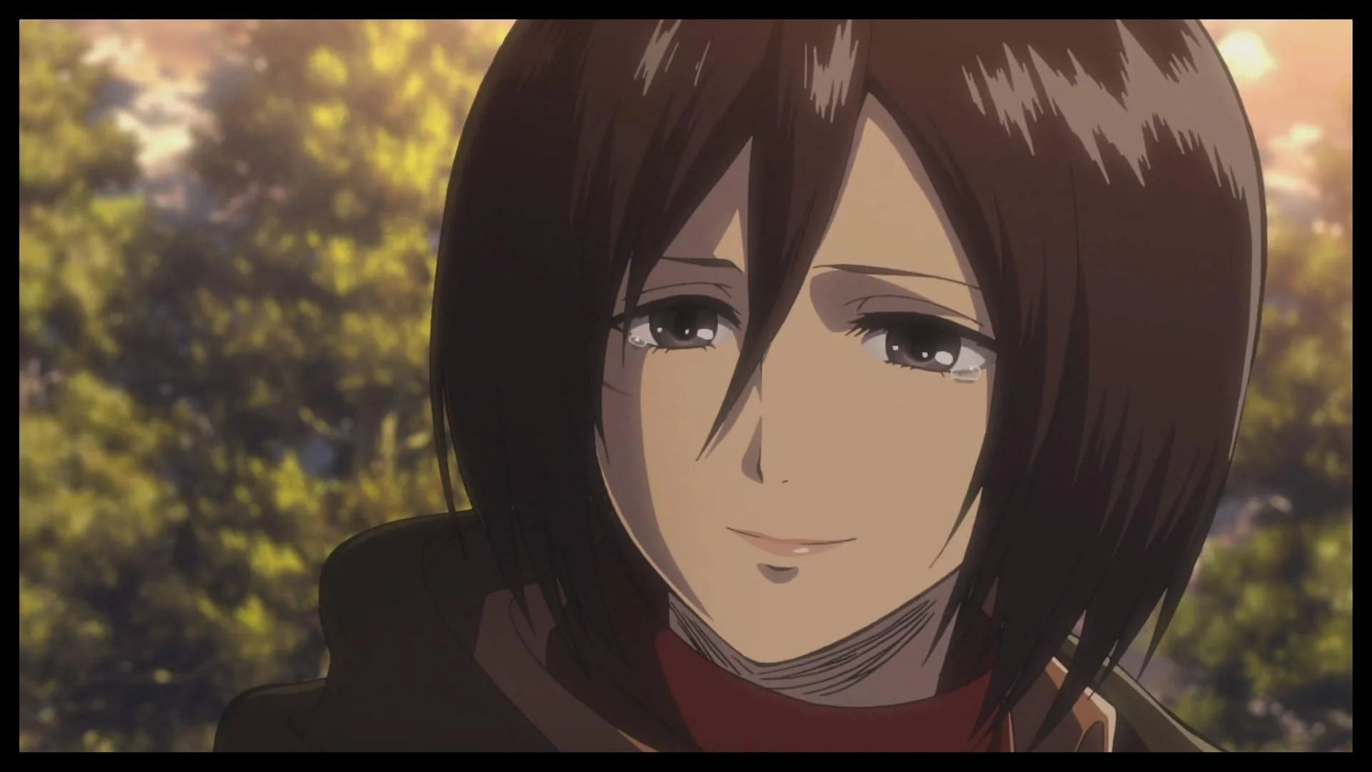 Mikasa Ackerman from Attack on Titan (Image via Mappa)