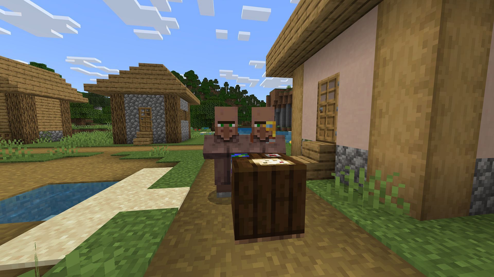 The Cartographer now sells a host of new items and resources as part of the Minecraft Snapshot 25w07a (Image via Sportskeeda Gaming/Mojang Studios)