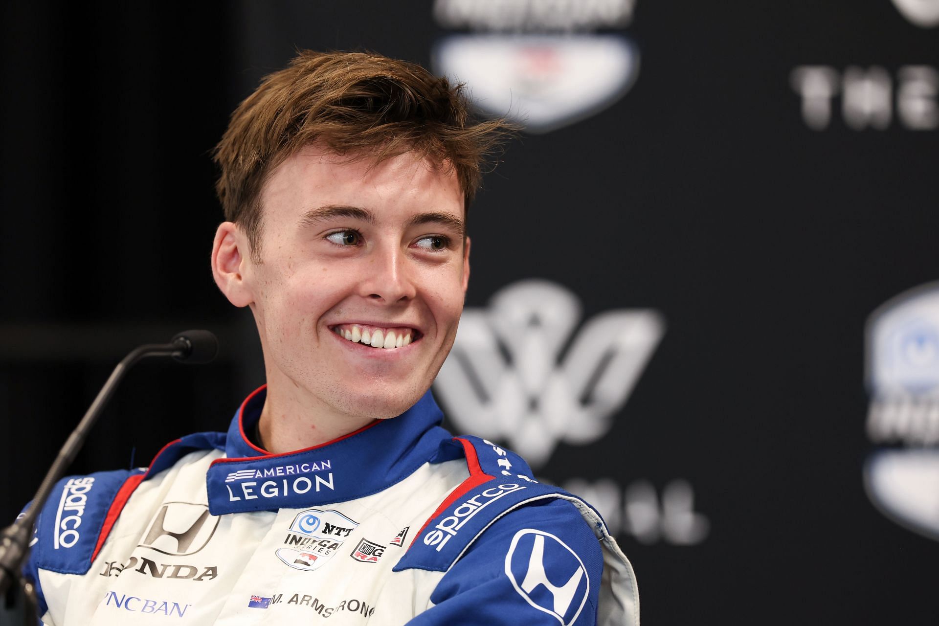 Marcus Armstrong at the Indycar Series Test - Source: Getty