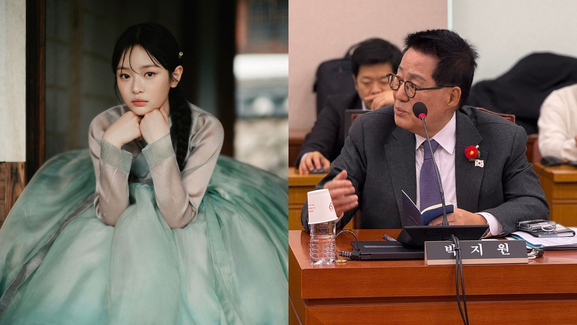 Democratic Party rep Park Ji-won questions Minister of Justice about Hanni