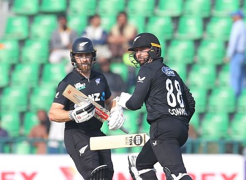 Kane Williamson and Devon Conway. (Credits: Black Caps X)