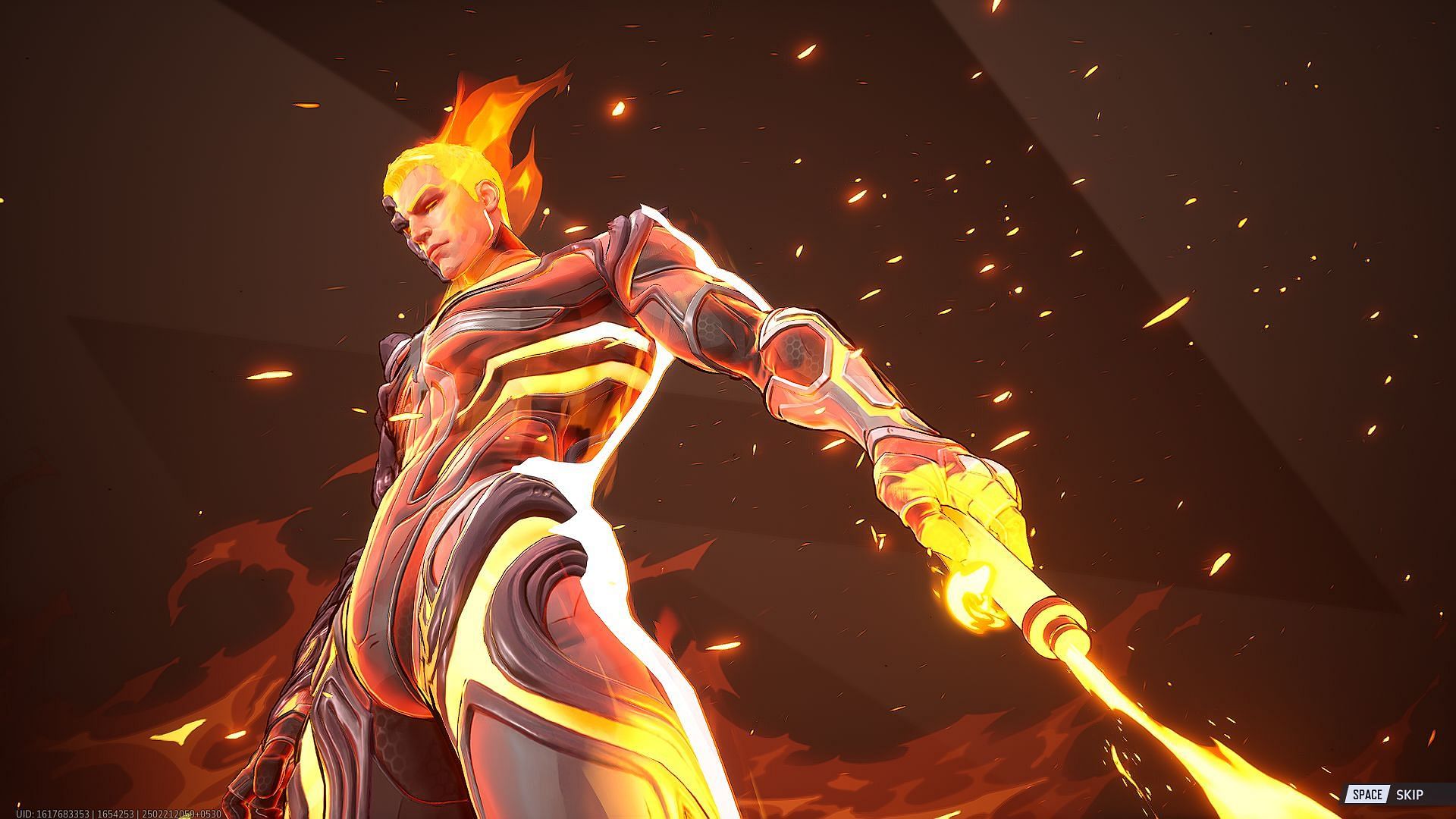 Negative Zone Gladiator Human Torch costume (Image via Sportskeeda Gaming/ NetEase Games)