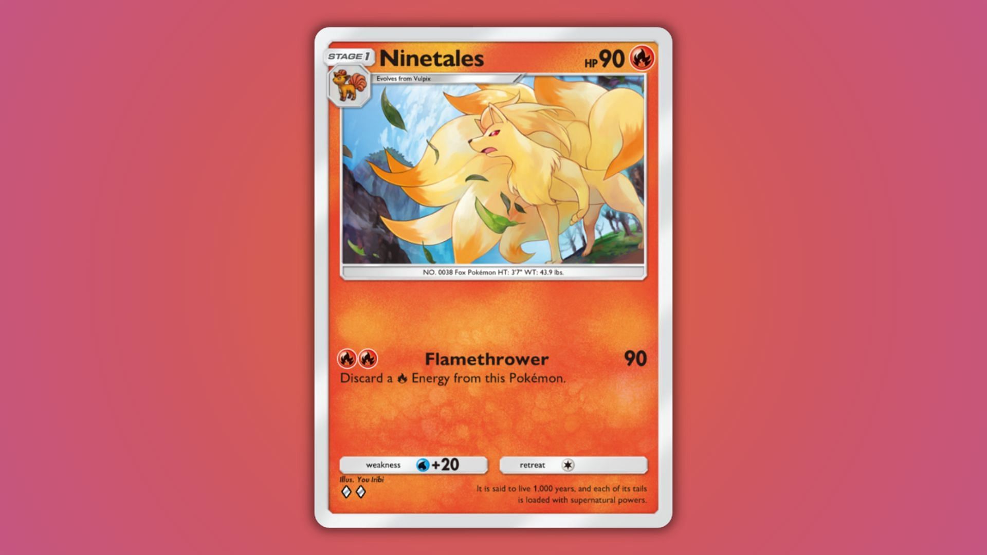 Ninetales&#039; card as seen in the game (Image via The Pokemon Company)