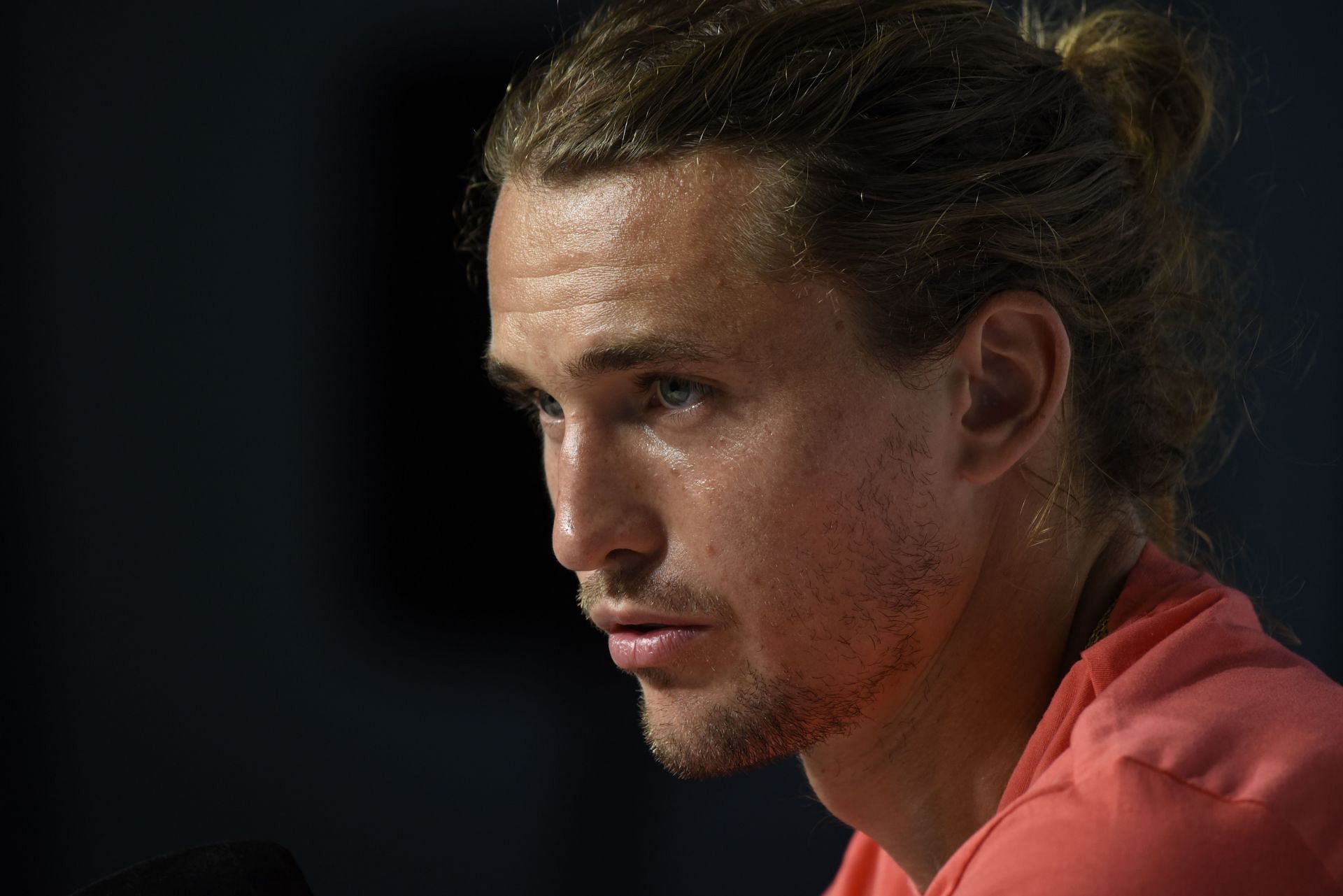 Alexander Zverev at a press conference in the Argentina Open - Source: Getty