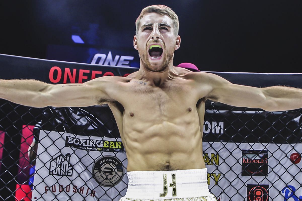 (Pictured) ONE bantamweight kickboxing world champion Jonathan Haggerty.