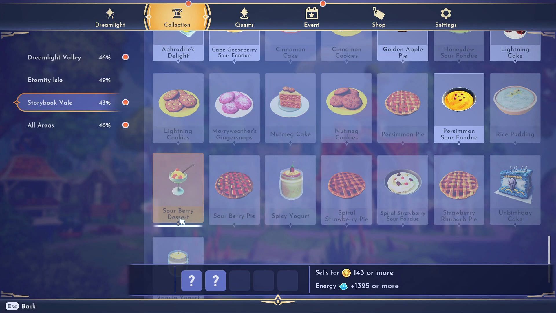 Sour Berries Dessert is a two-star meal (Image via Gameloft || YouTube/Quick Tips)