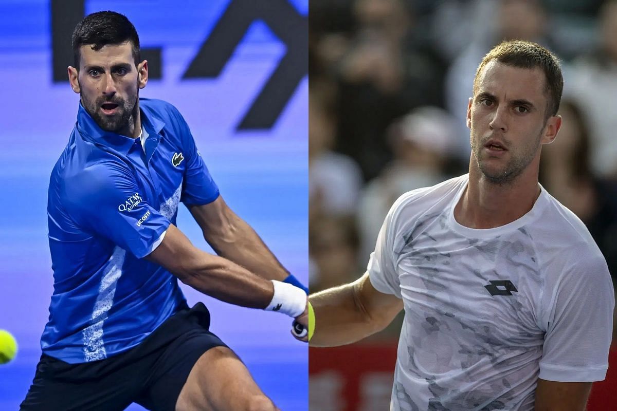 Novak Djokovic and Laslo Djere- source: Getty