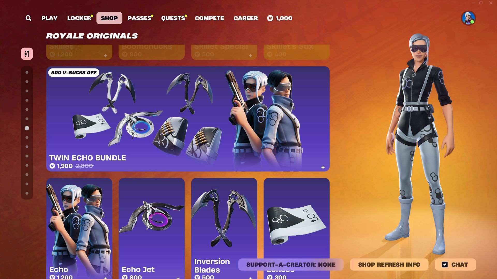 You can now purchase the Echo skin in Fortnite (Image via Epic Games)