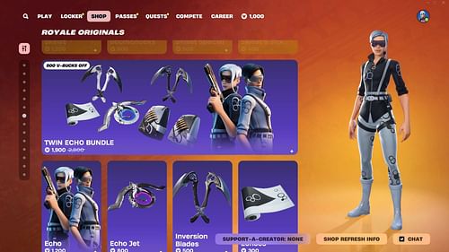 You can now purchase the Echo skin in Fortnite (Image via Epic Games)