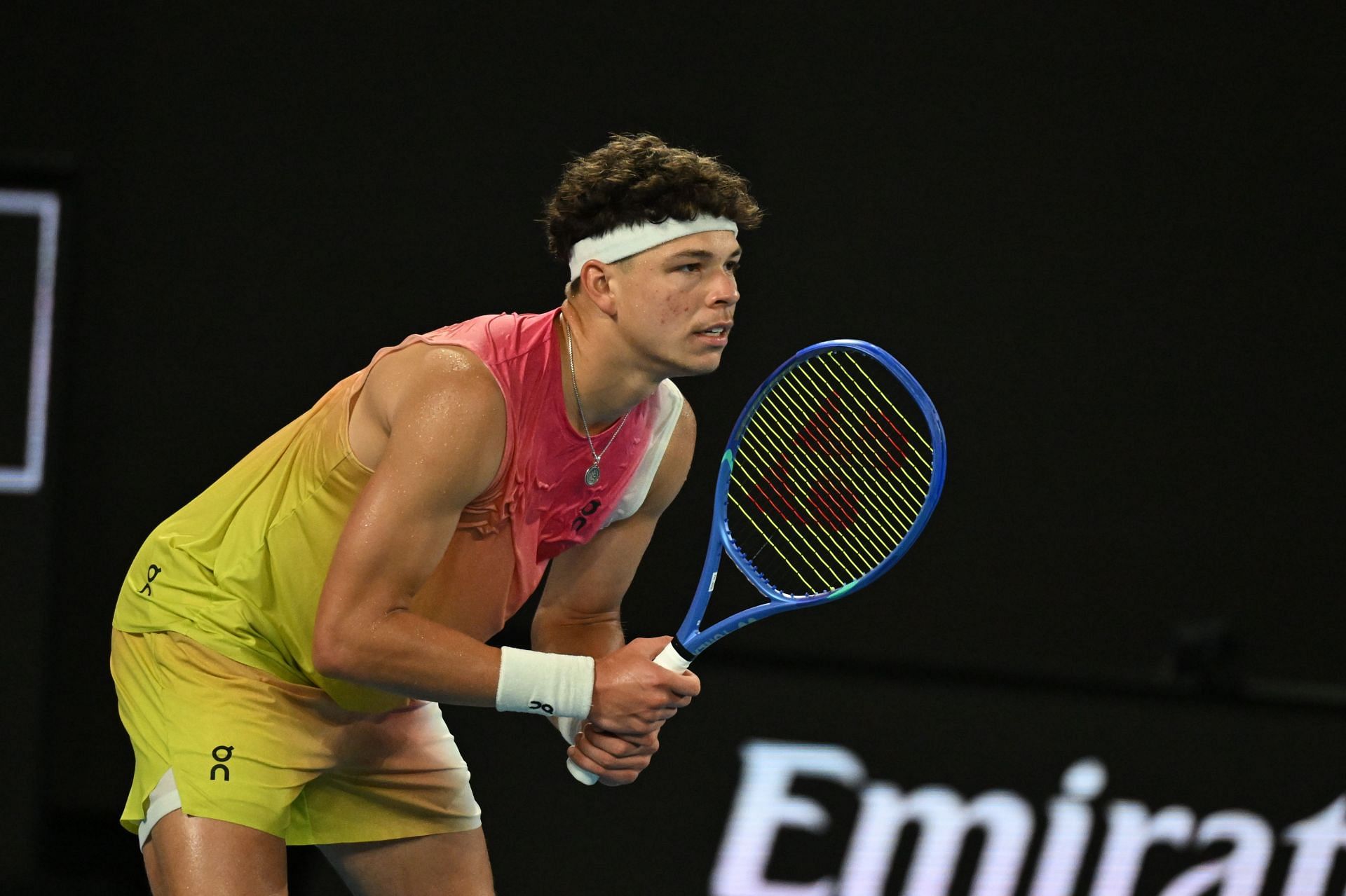 Ben Shelton at the 2025 Australian Open - Source: Getty