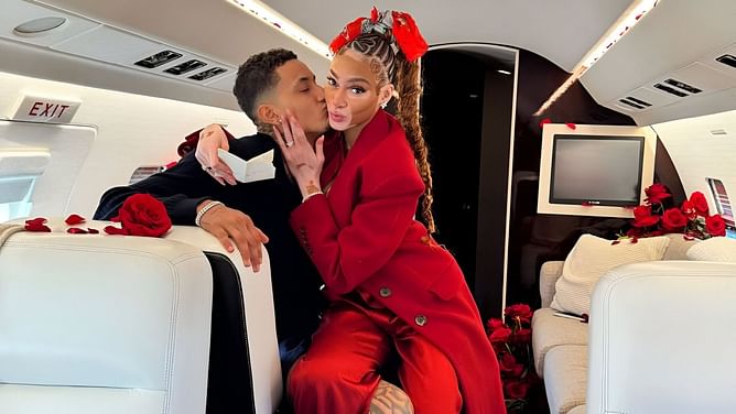 "I'm screaming!!!!!!" - Steph Curry's wife Ayesha Curry can't contain her excitement as Winnie Harlow gets engaged to Kyle Kuzma