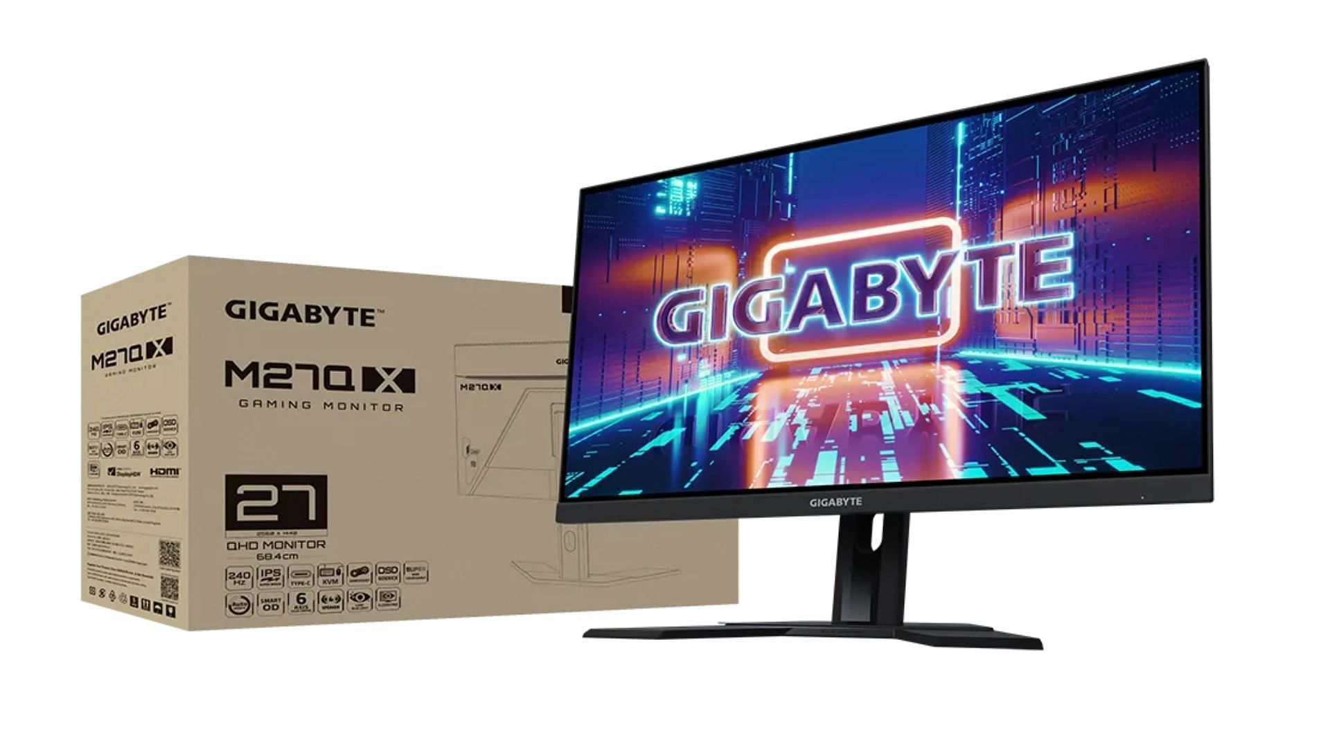 The Gigabyte M27Q X gaming monitor has a great deal on Newegg (Image via Gigabyte)