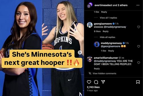 Georgia Amoore's reaction to Greenway's achievement (Credits: Instagram/@overtimeselect)