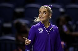 Olivia Dunne gives 3-word reaction as LSU Tigers take down No. 1 Oklahoma at PMAC