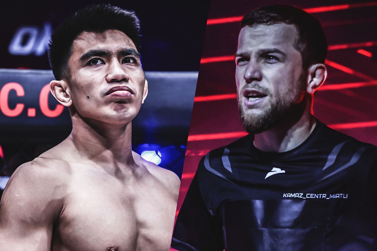 Joshua Pacio (L) and Mansur Malachiev (R) | Photo by ONE Championship