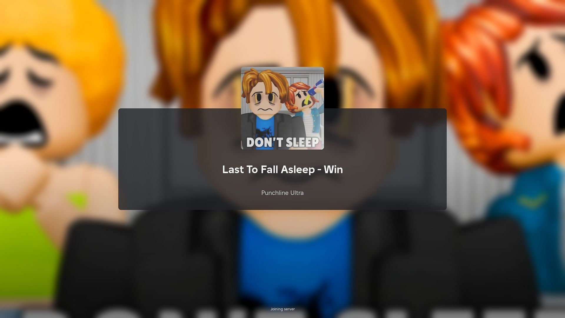 Roblox Last To Fall Asleep - Win