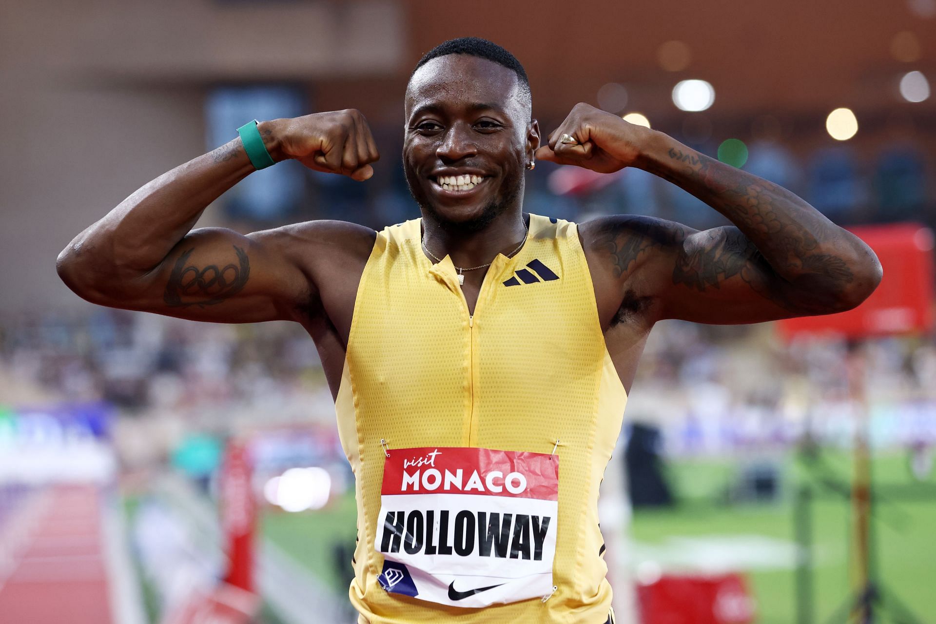 Grant Holloway at 2024 Diamond League - Monaco. (Photo: Getty Images)