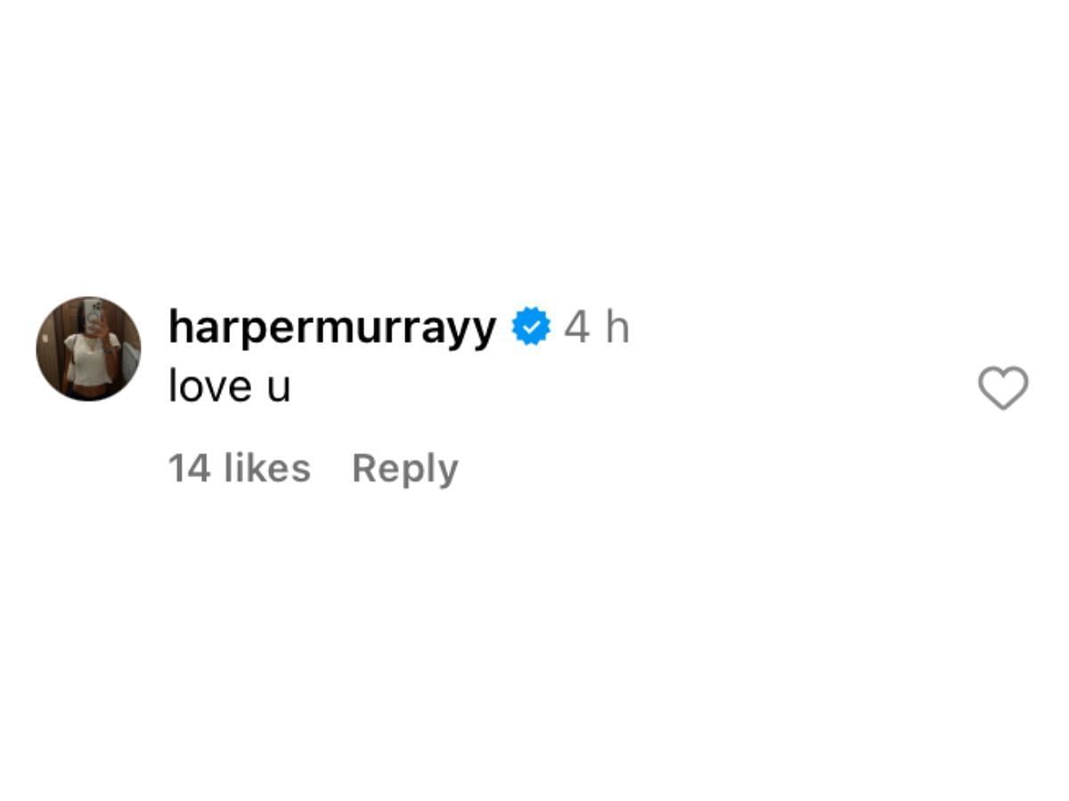 Murray&rsquo;s comment on Instagram (@merbson)