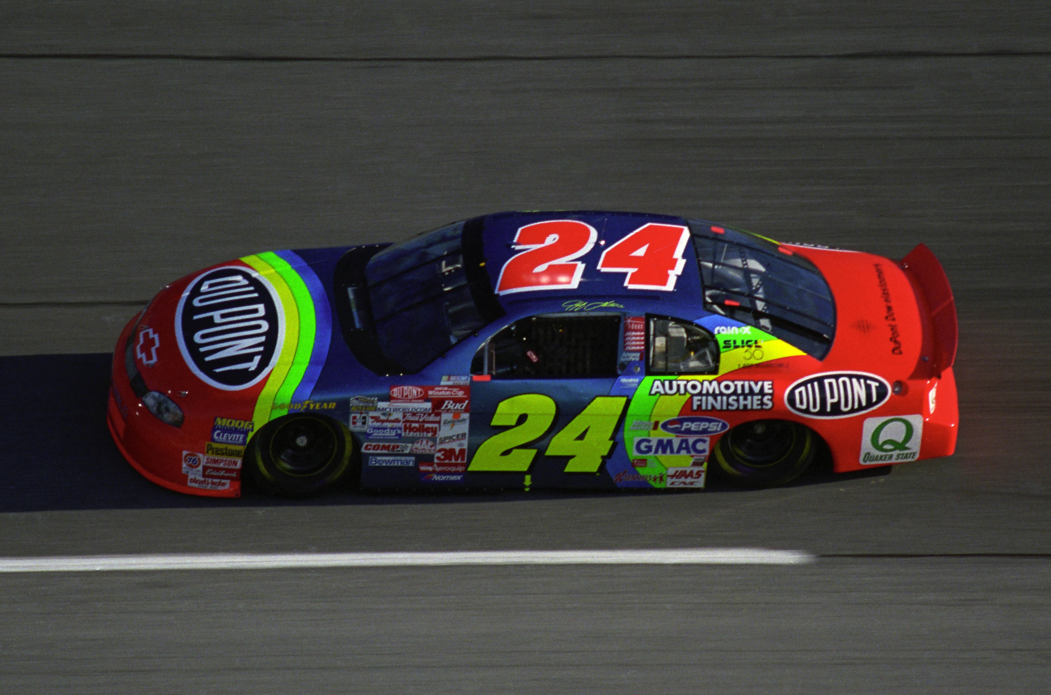 Jeff Gordon during practice for the Daytona 500 at the Daytona International Speedway - Source: Imagn