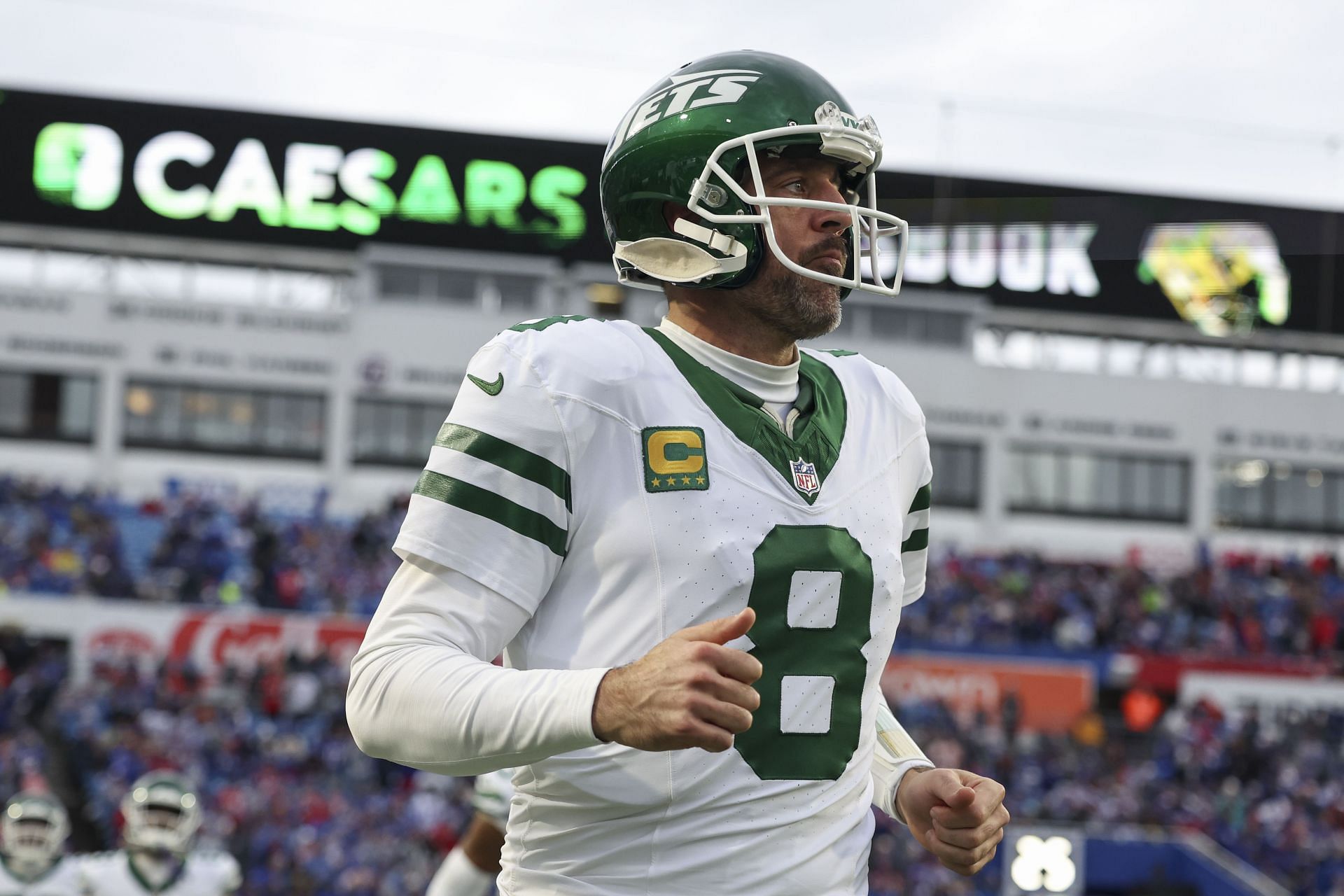 Aaron Rodgers at New York Jets v Buffalo Bills - Source: Getty