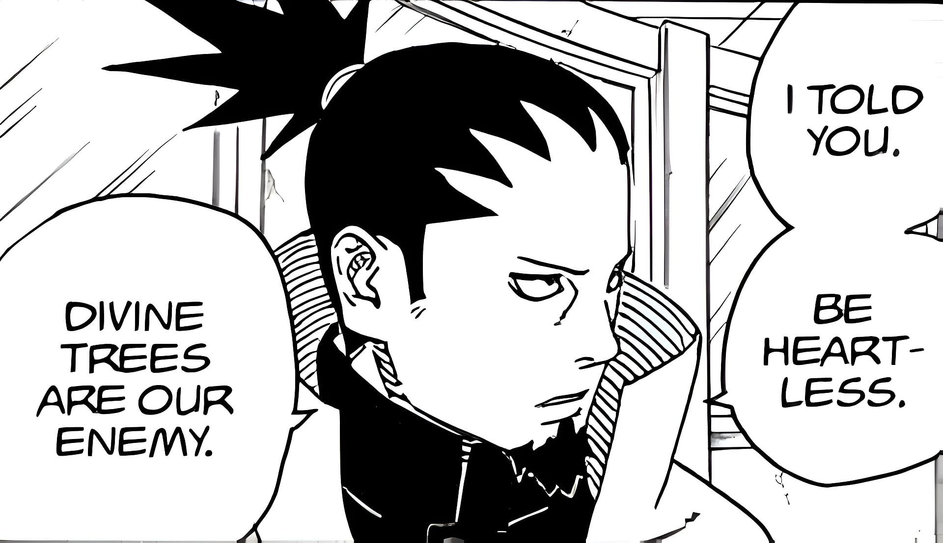 Shikamaru as seen in the manga (Image via Mikio Ikemoto and Masashi Kishimoto/Shueisha)