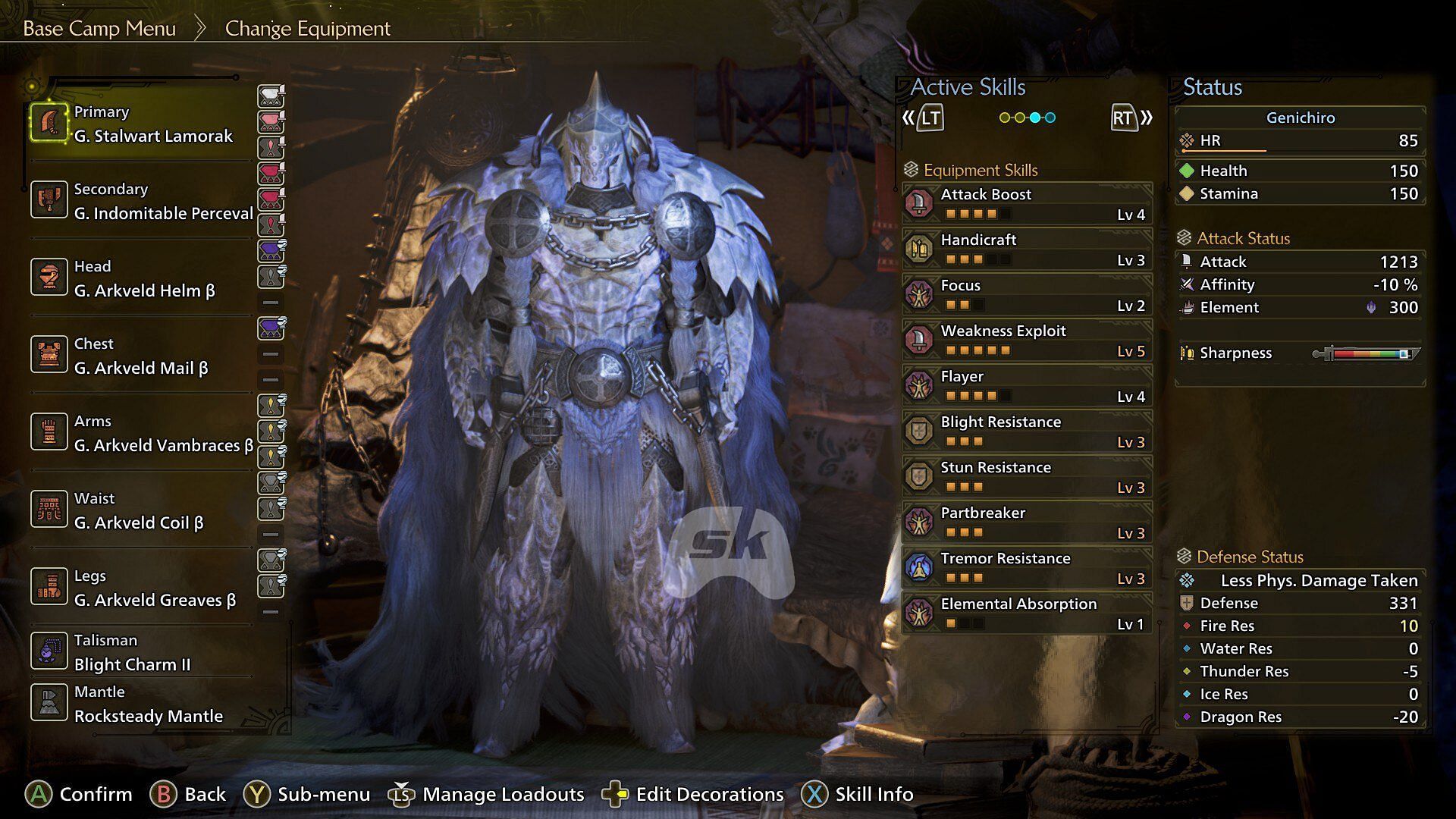 You can get creative in this Monster Hunter entry by mixing and matching specific armor pieces (Image via Sportskeeda Gaming || Capcom)