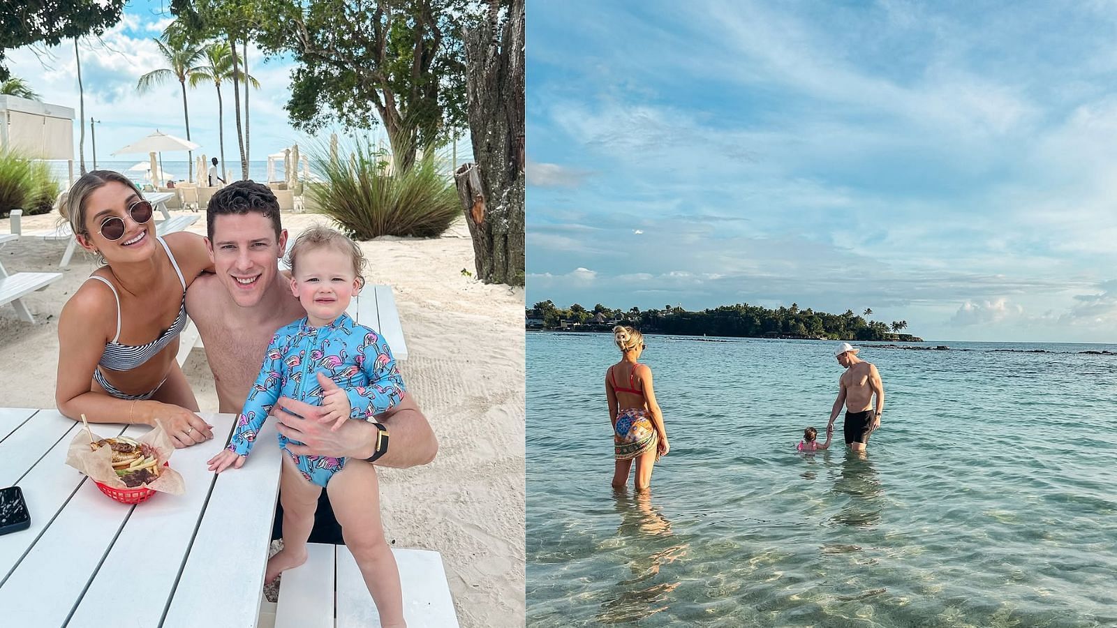 Charlie Coyle and wife Danielle enjoy sunny Dominican Republic family holiday in luxury resort during 4 Nations break