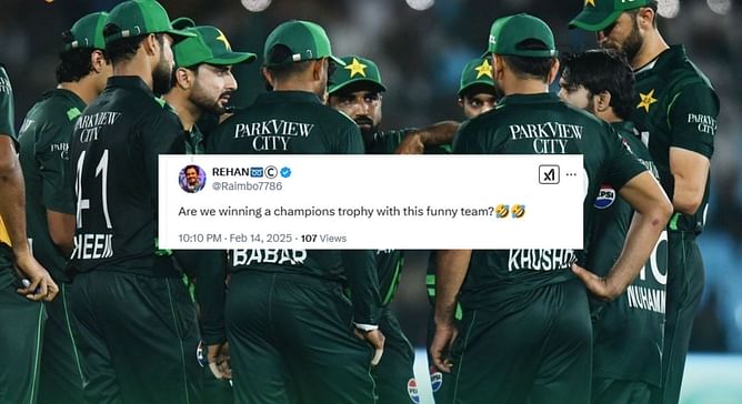 "Are we winning a Champions Trophy with this funny team?" - Fans react after Pakistan lose to New Zealand by 5 wickets in ODI tri-series final