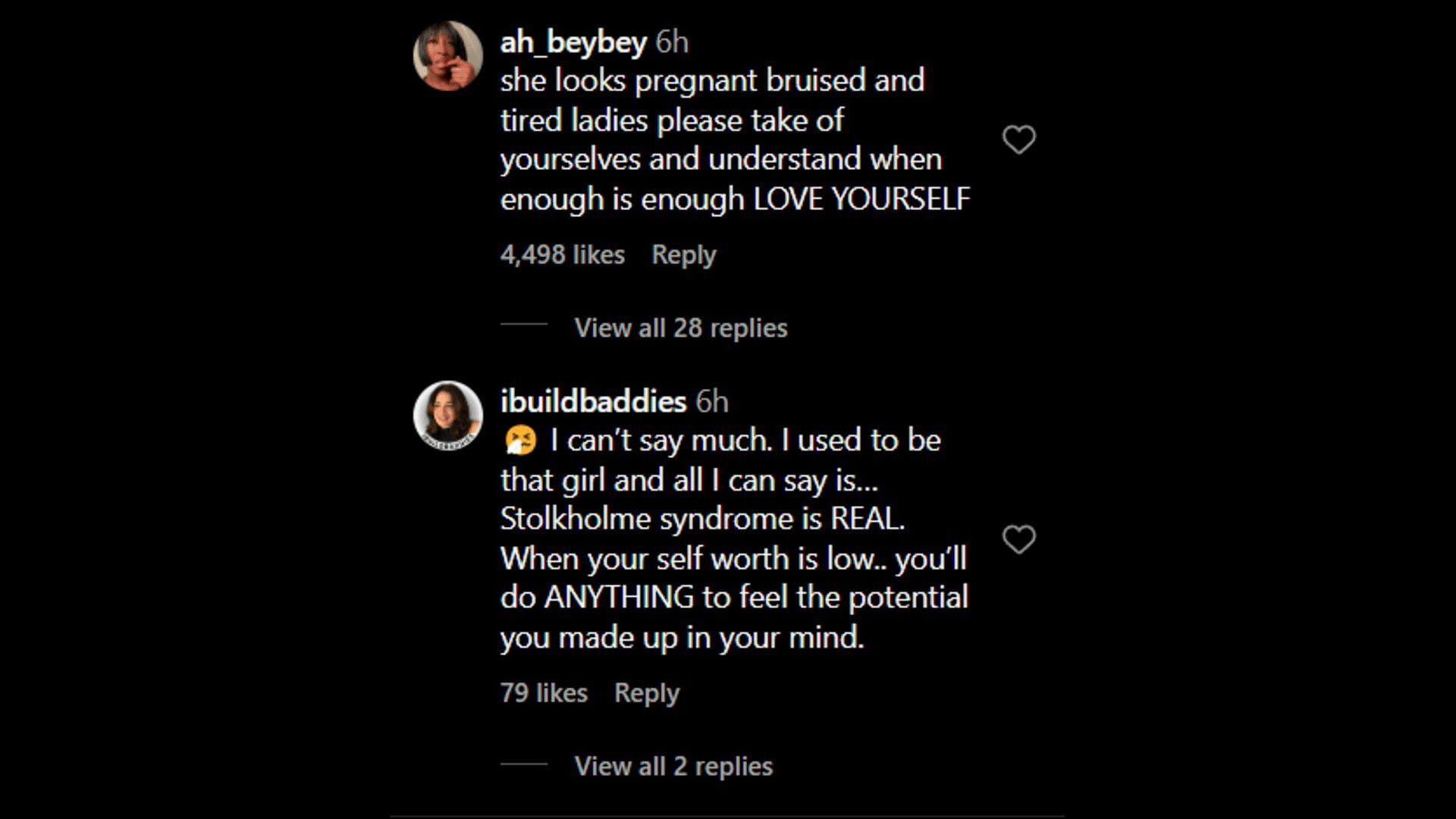 Netizens lend solidarity towards Bhabie. (Image via Instagram)