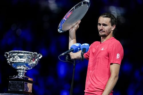 Alexander Zverev at the Australian Open 2025. (Photo: Getty)