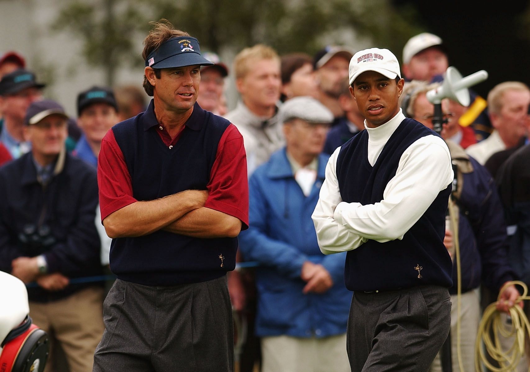 Tiger Woods and Paul Azinger - Source: Getty