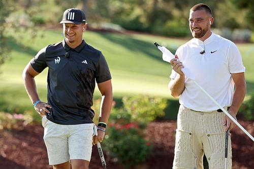 Patrick Mahomes and Travis Kelce (Source: Getty)