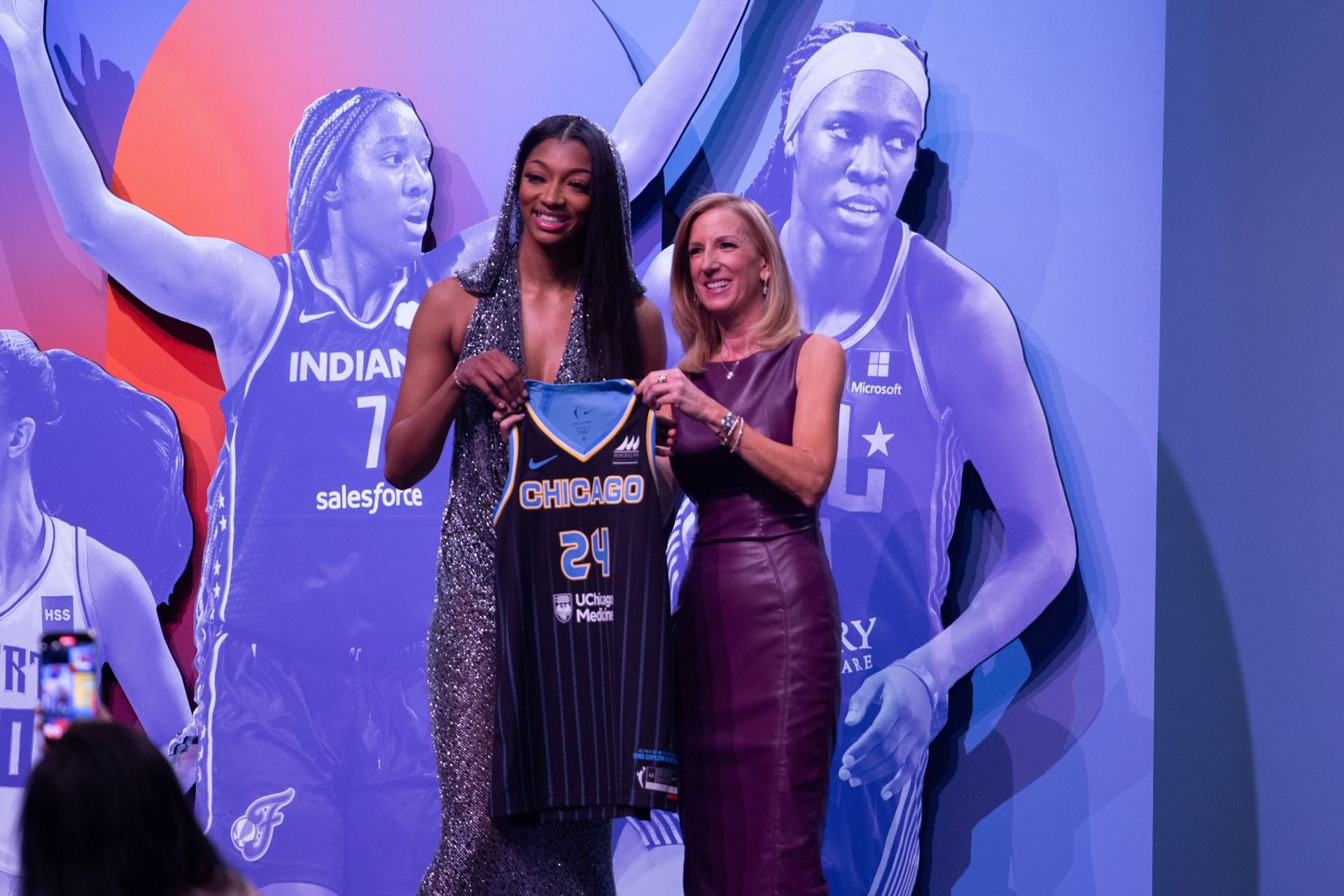 Angel Reese after being drafted by the Chicago Sky in 2024 - Source: Getty