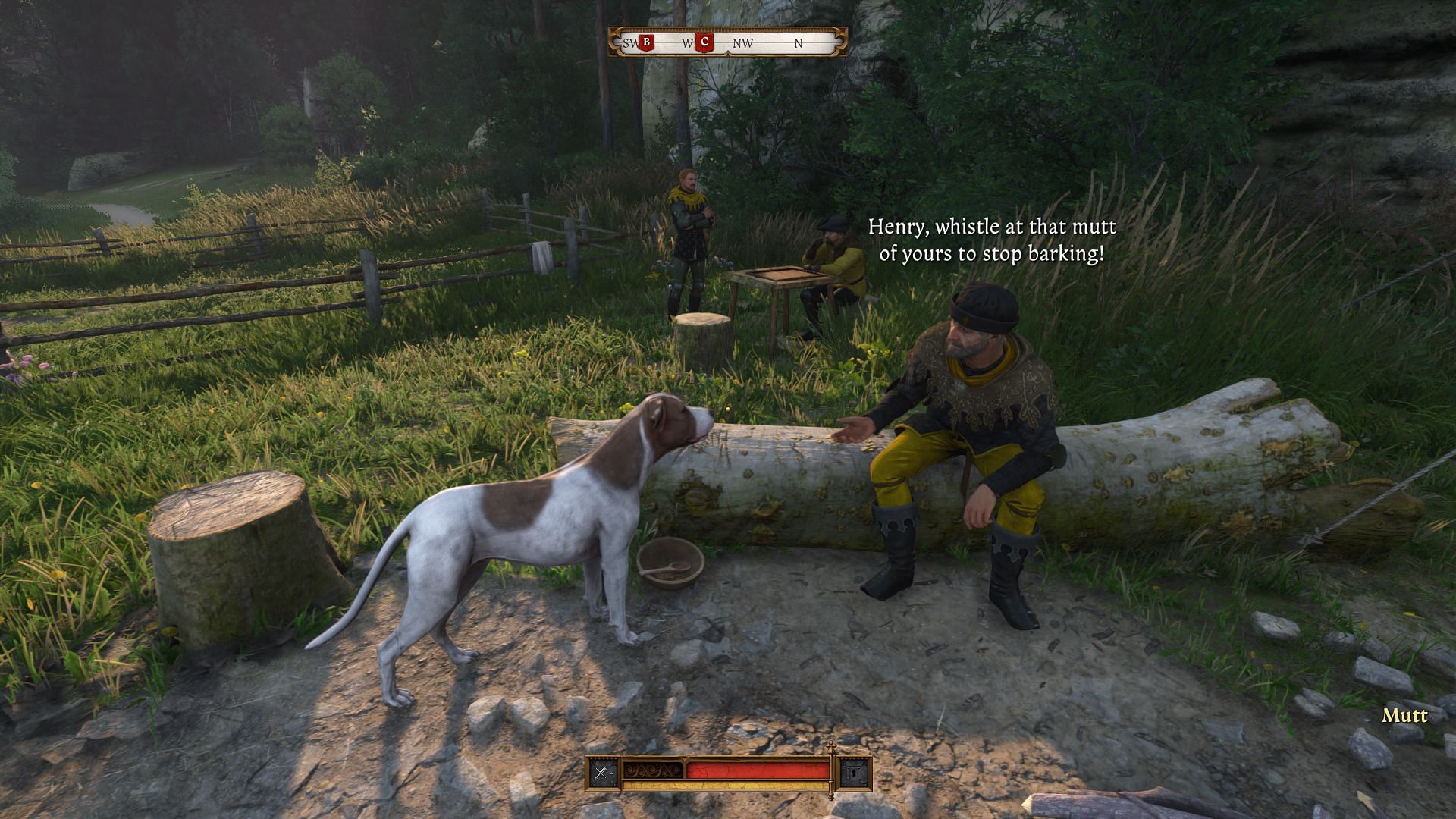 Mutt constantly barks at Oats (Image via Deep Silver)