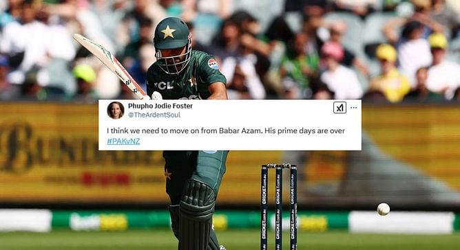 "His prime days are over" - Fans erupt after Babar Azam perishes for just 10 in PAK vs NZ ODI tri-series opener