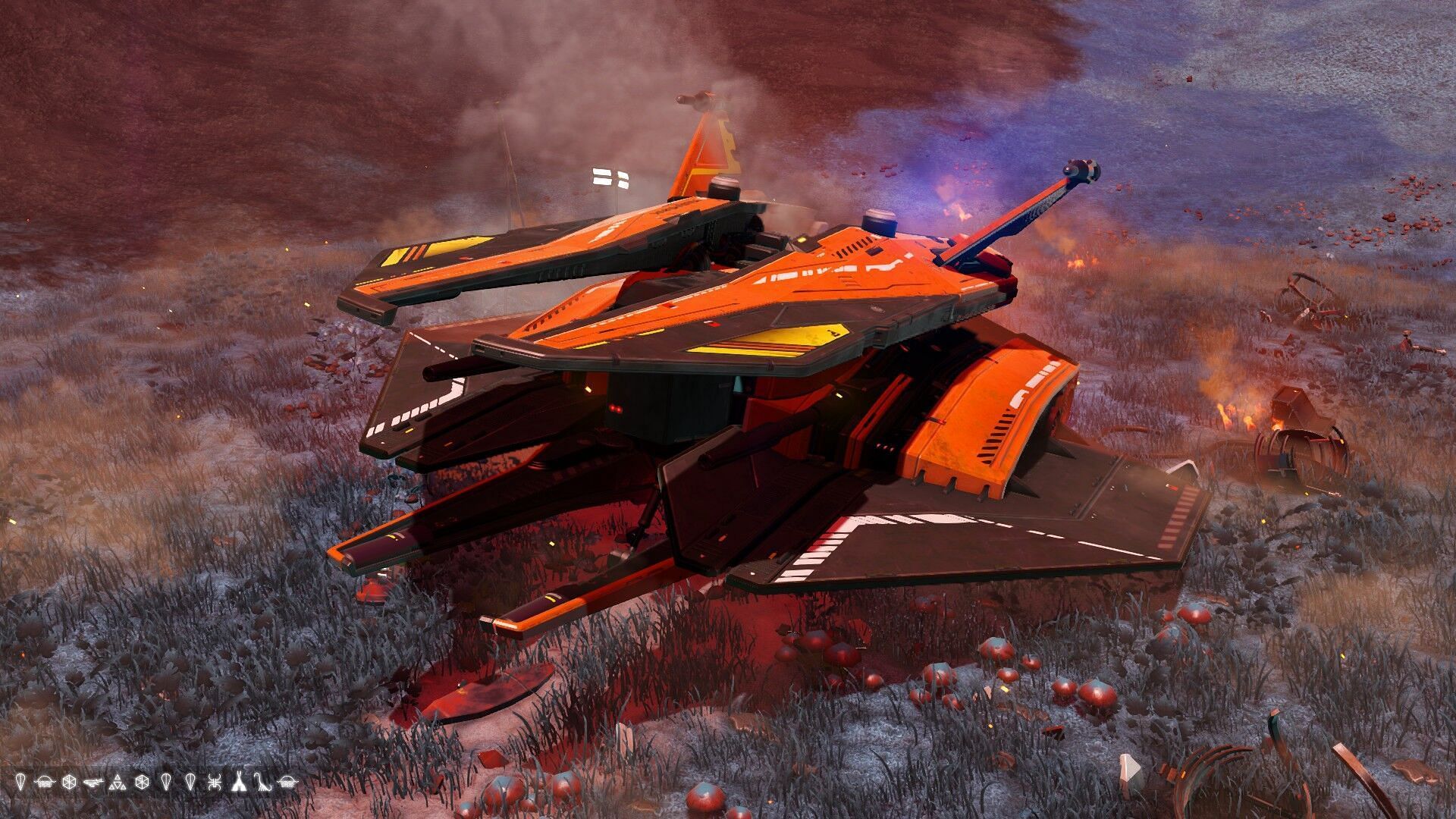 Interceptor (Sentinel) ship type in No Man&#039;s Sky (Image via Hello Games)