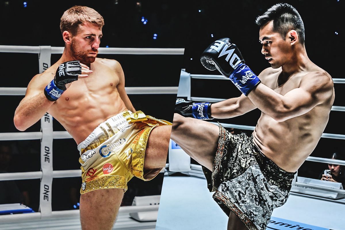 Jonathan Haggerty (left) and Wei Rui (right). [Photos from ONE Championship]