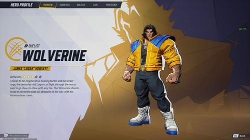 Wolverine in Marvel Rivals (Image via Sportskeeda Gaming/NetEase Games)