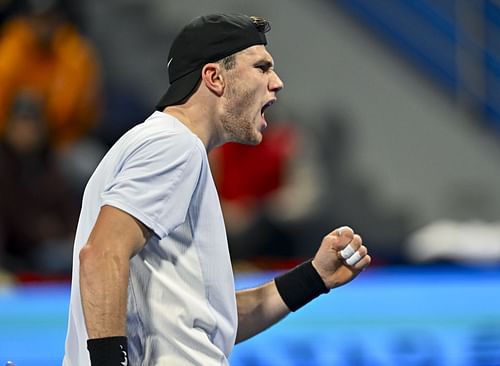 Draper celebrates a point in the ATP Qatar Open - Source: Getty