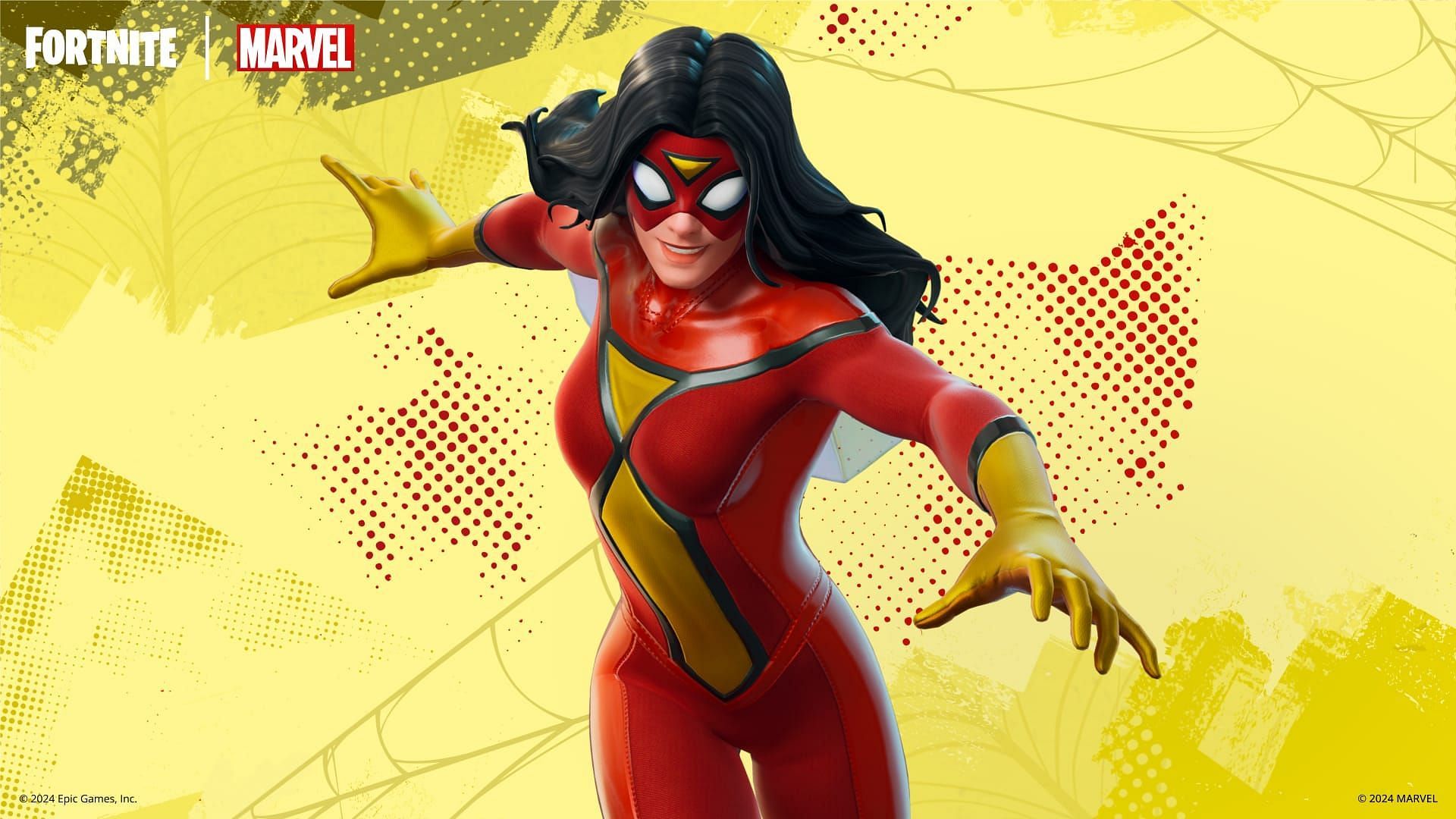 The Spider-Woman (Marvel) skin is now in Fortnite (Image via Epic Games)